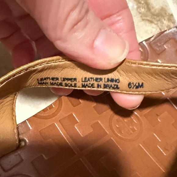 Tory Burch Tan Leather Sandals - Picture 3 of 3